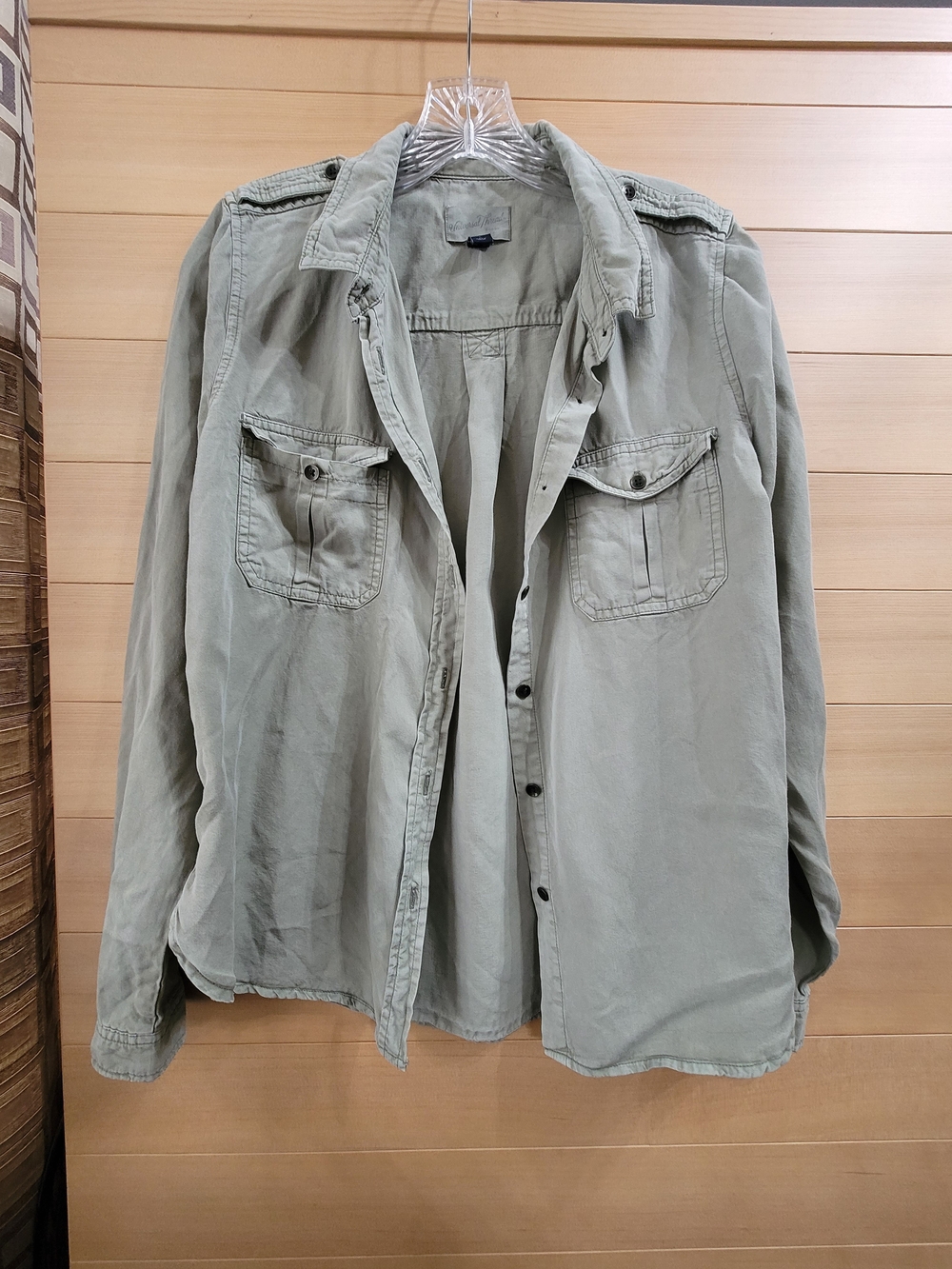 Universal Thread Womens Military Field Shirt Jacket - Light Olive